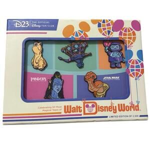 D23 Walt Disney World 50th Anniversary GALACTIC JOURNEYS Pin Set LE 2,500 new